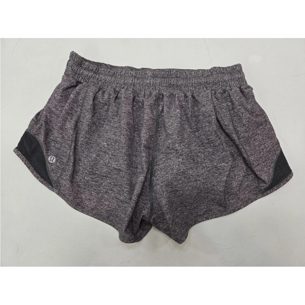 Lululemon Hotty Hot Short II 2.5" Heather Lux Multi Black Gray Reflect Size 8 - Picture 2 of 9